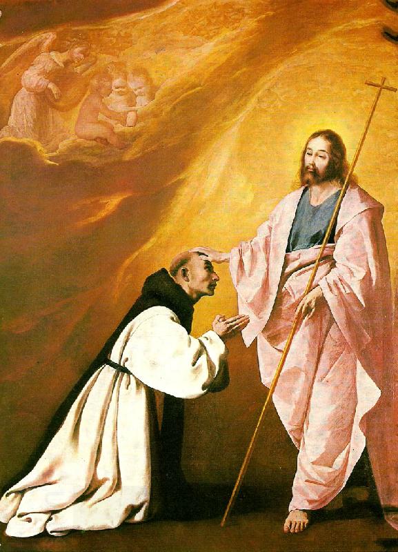 Francisco de Zurbaran jesus appears before fr .andres de salmeron China oil painting art